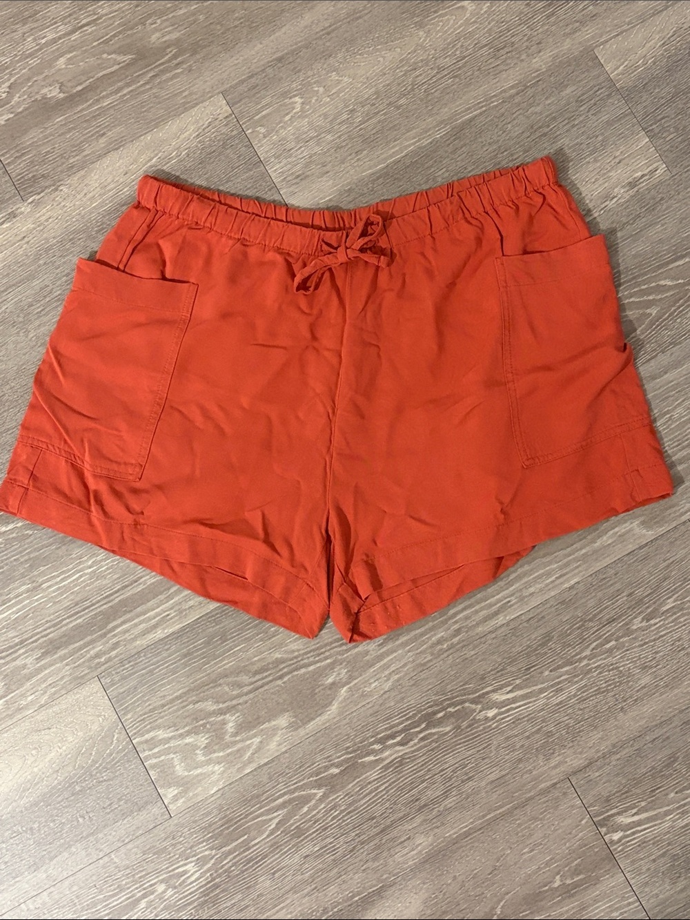 Old Navy High-Waist Drawstring Shorts - Orange